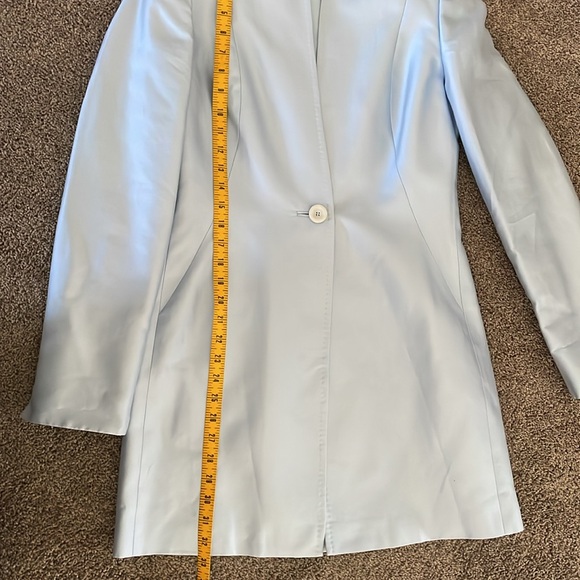 Adrienne Vittadini beautiful blue satin jacket. Size 6 NWT - Picture 7 of 8